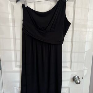Reitmans Black One-Shoulder Dress